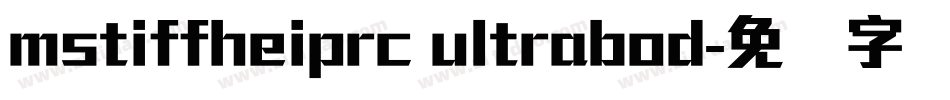 mstiffheiprc ultrabod字体转换